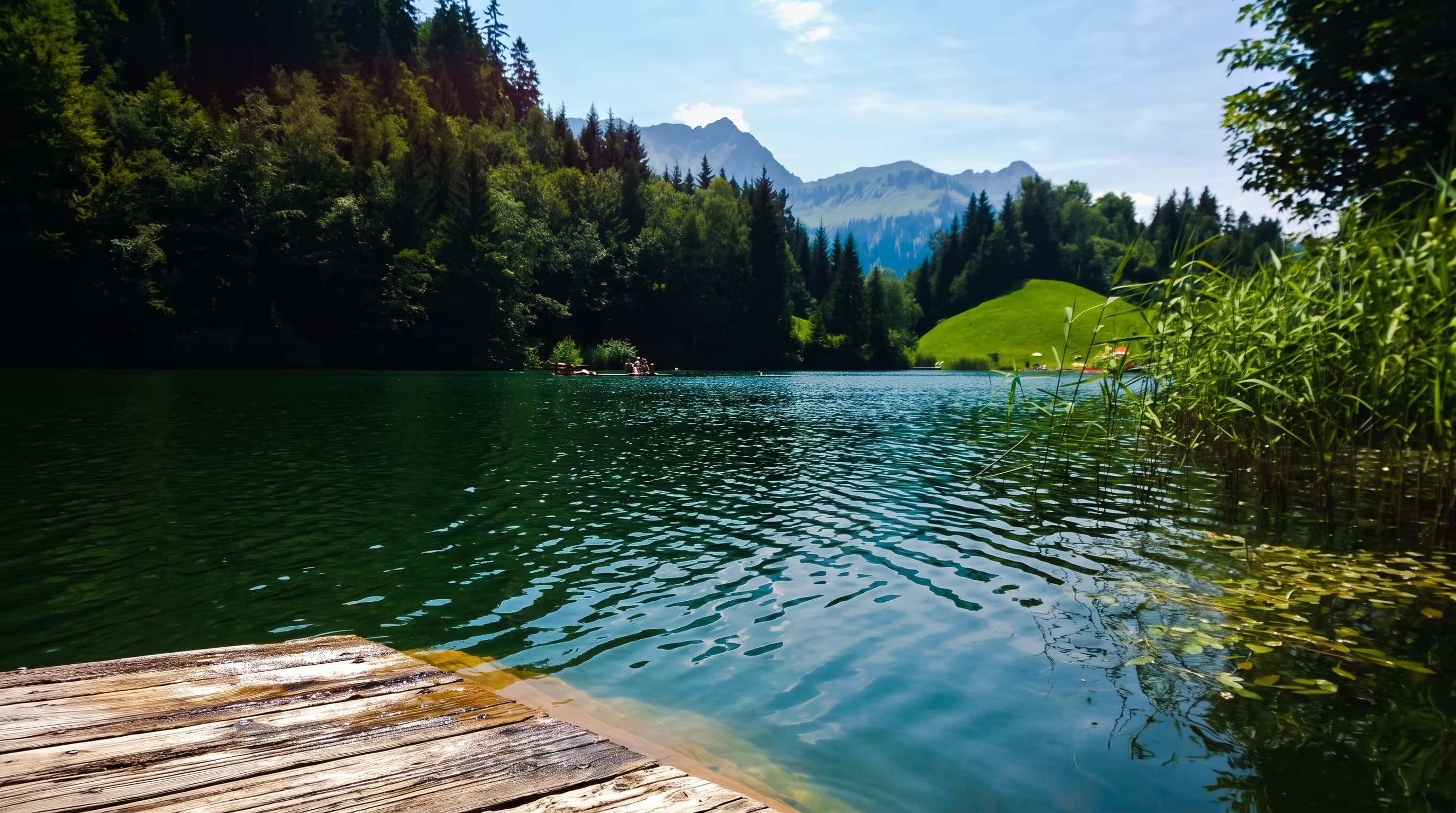 Blick auf den Seewaldsee